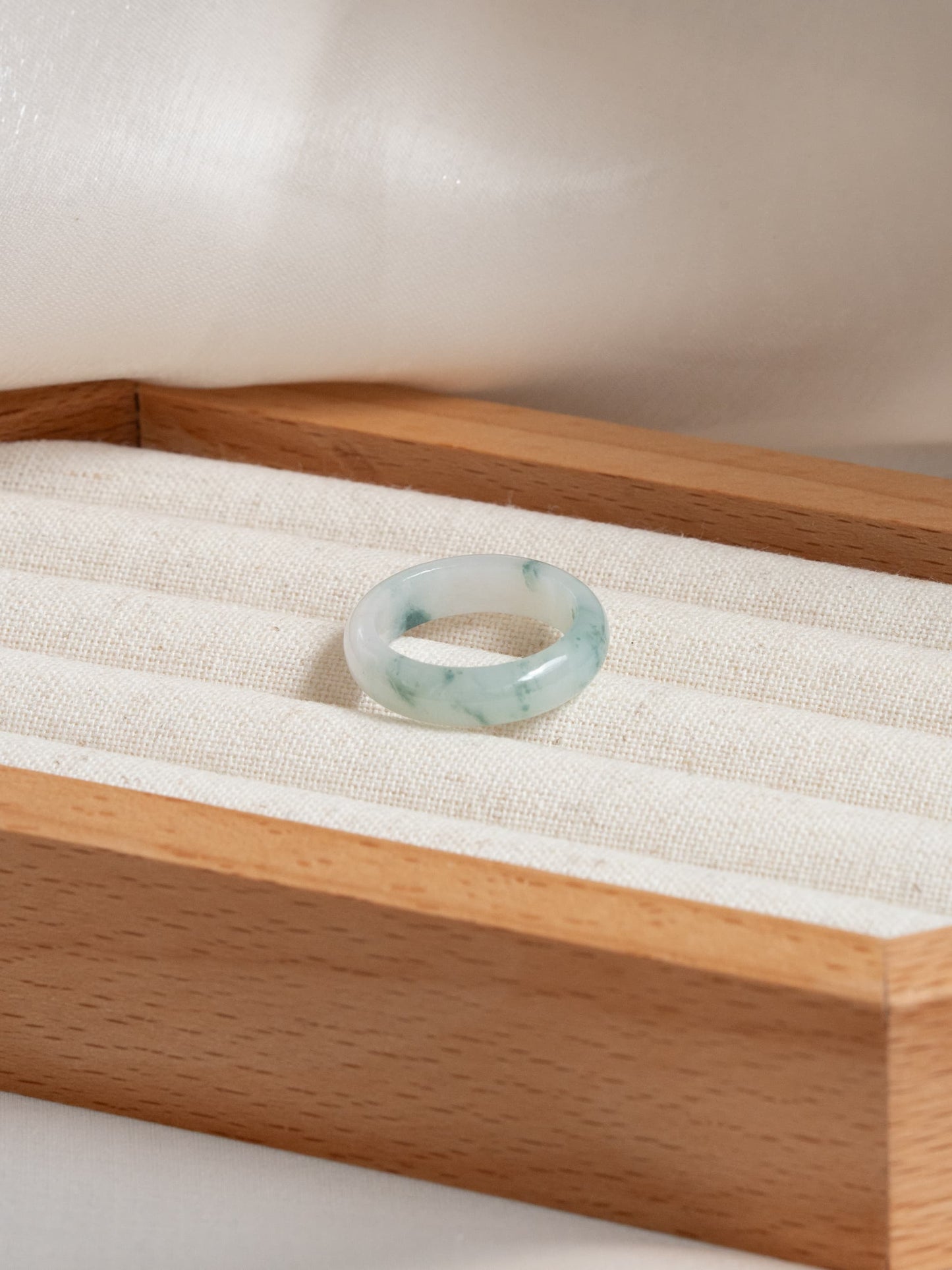 Icy Floating Flowers Ring Bands