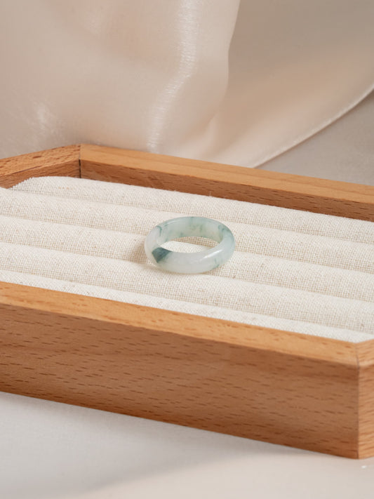 Icy Floating Flowers Ring Bands