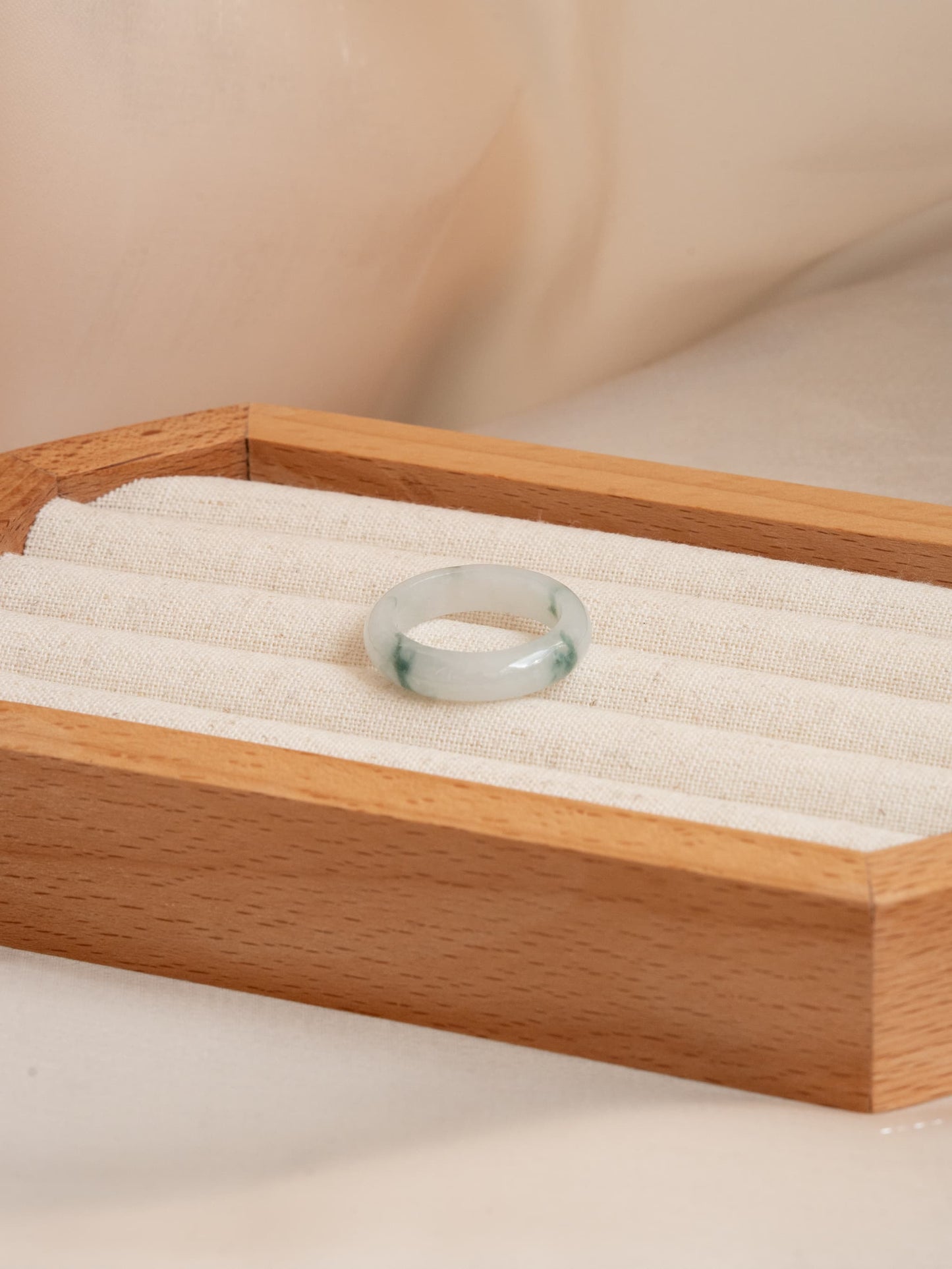 Icy Floating Flowers Ring Bands