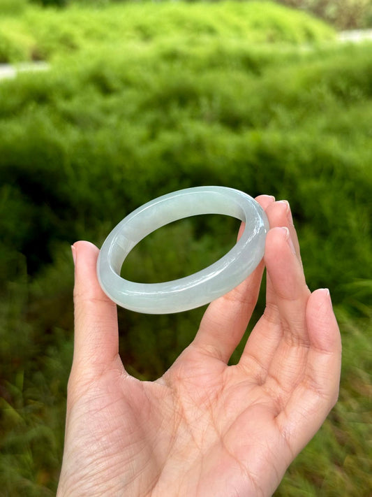 53.5mm Icy Light Bluish Green (Oval) (Highly Translucent!)