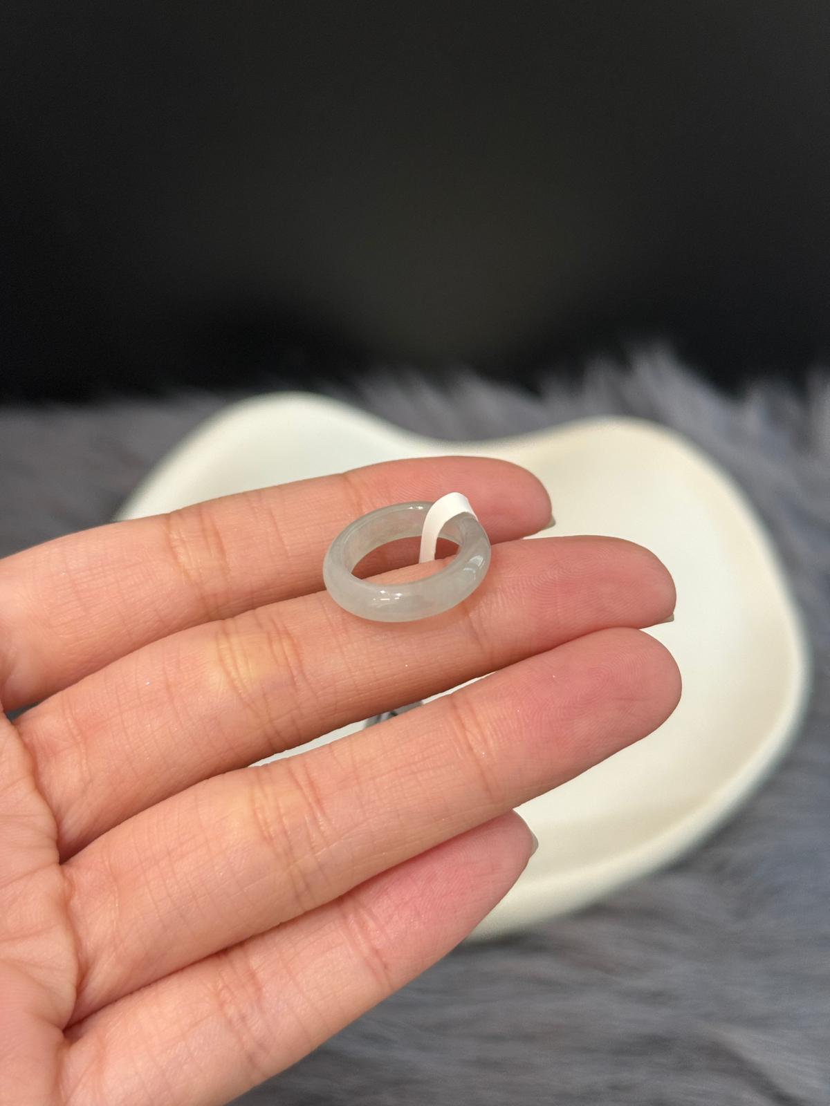 Icy Light Mint Abacus Pinkie Ring