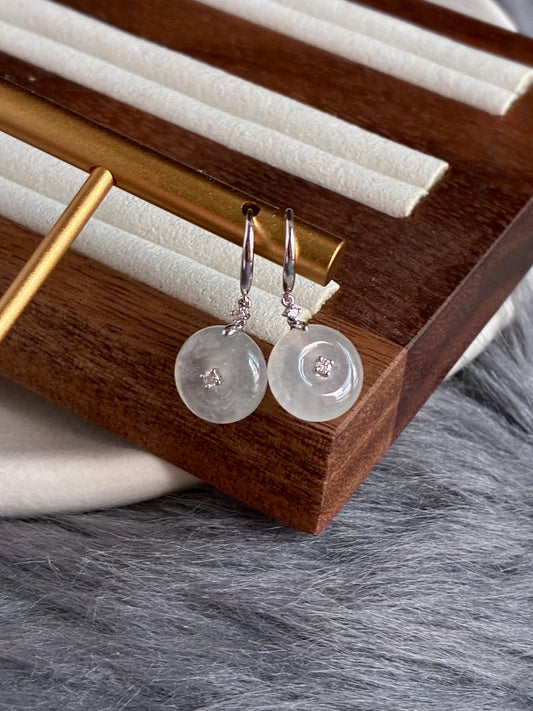 18K Icy White Donut Drop Earrings (Icy Variety!)
