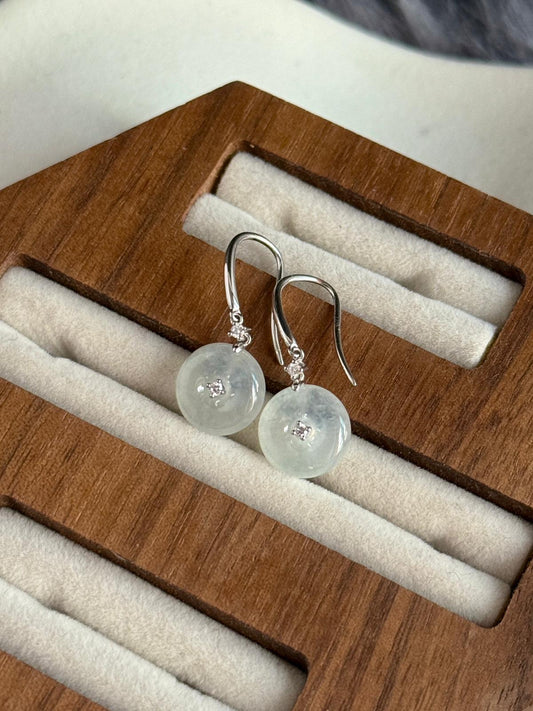 18K Icy Snow White Donut Drop Earrings (Icy Variety!)