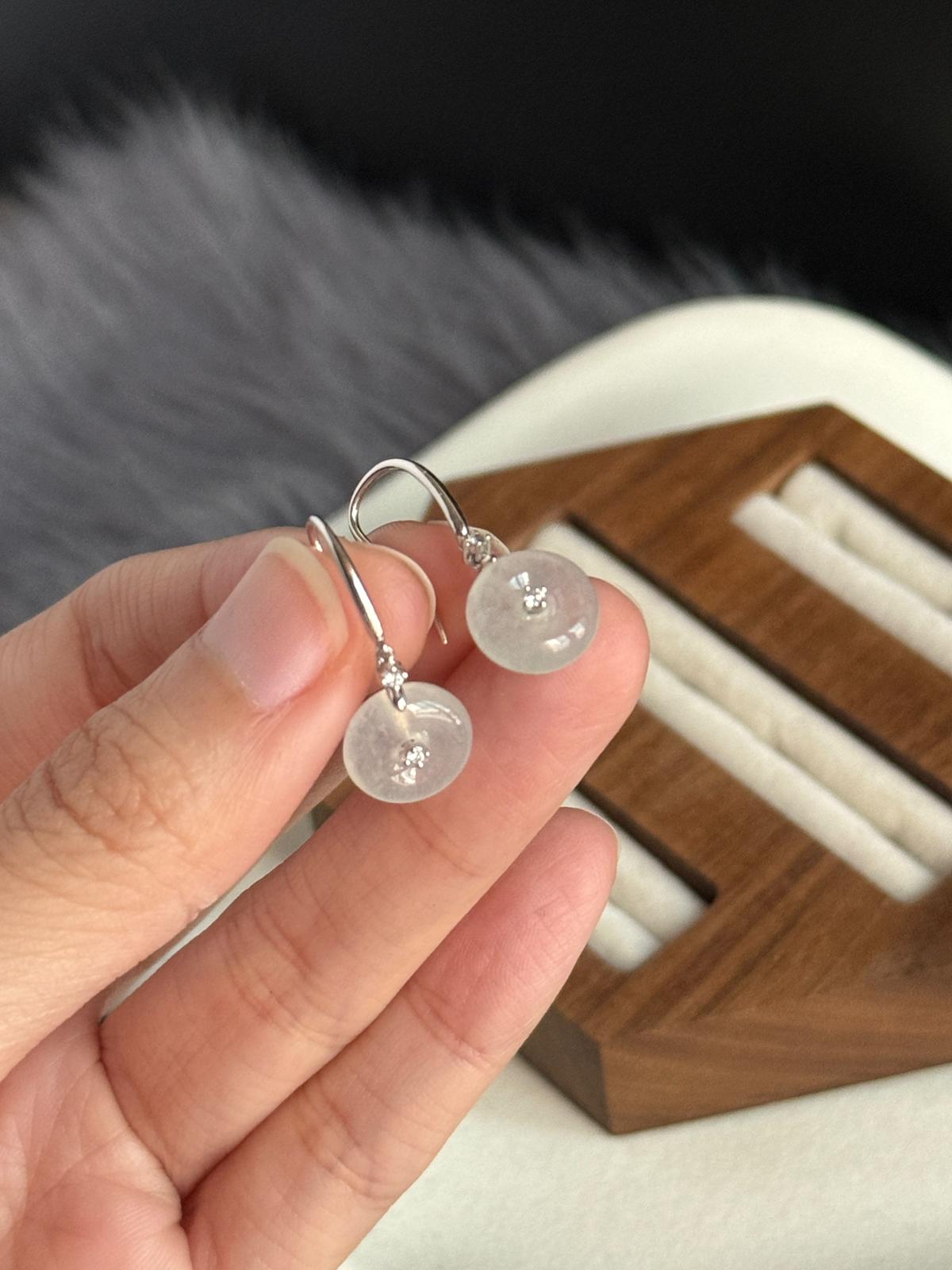 18K Icy Snow White Donut Drop Earrings (Icy Variety!)