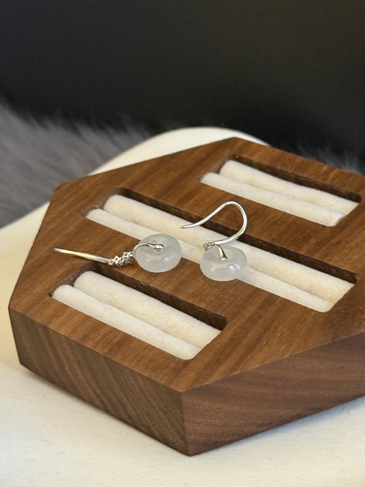 18K Icy Snow White Donut Drop Earrings (Icy Variety!)