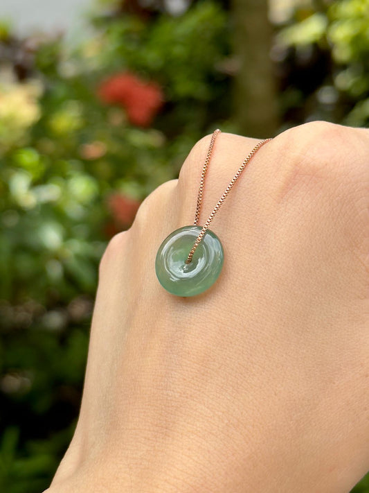 Icy Jelly Vivid Lake Green Donut (with Chain)