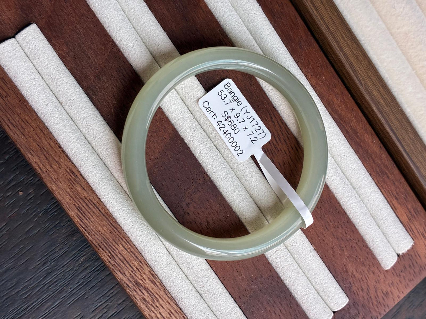 53.7mm Nephrite Jade Lake Green (Slim)