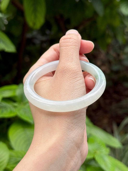 51.3mm Icy Snow White with Green