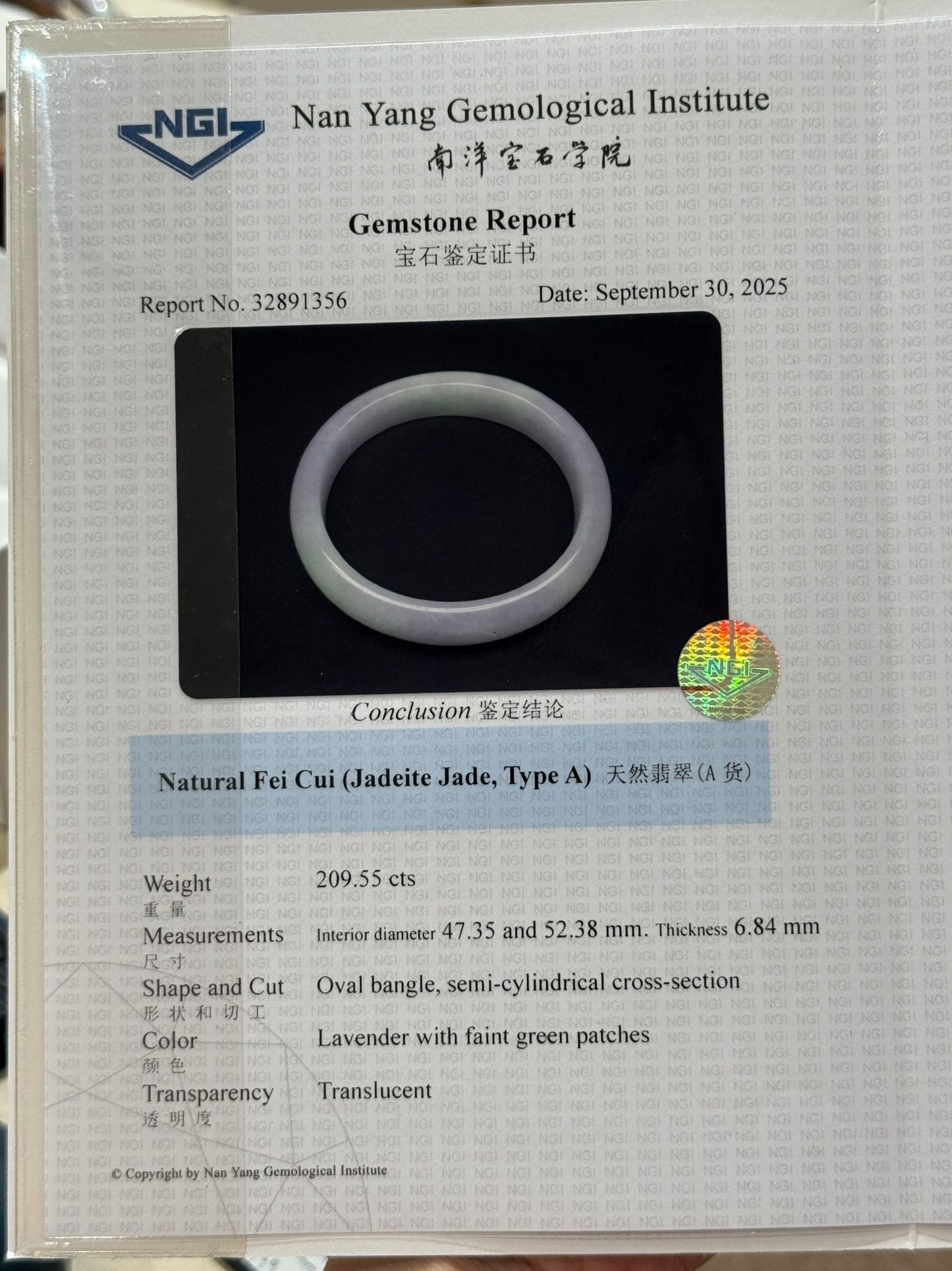 52.5mm Vivid Paddlepop Oval (Rare!)