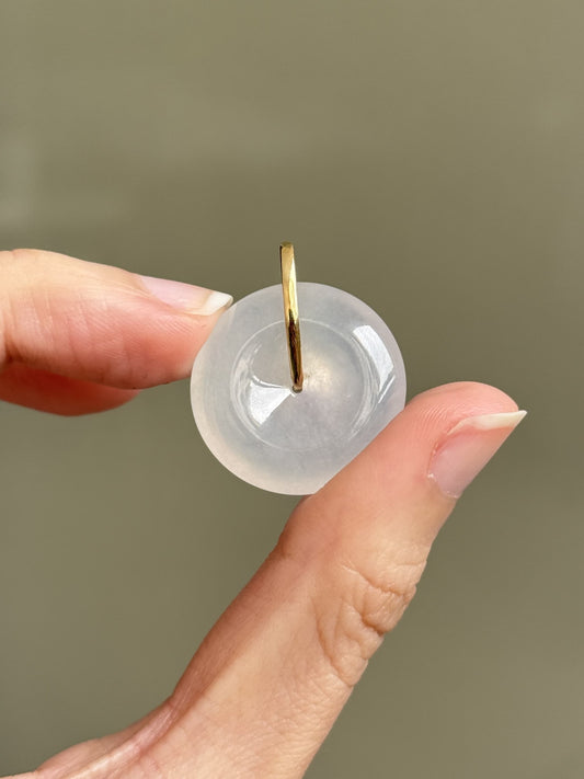 (Bespoke) 18K Icy Coloress Donut Pendant