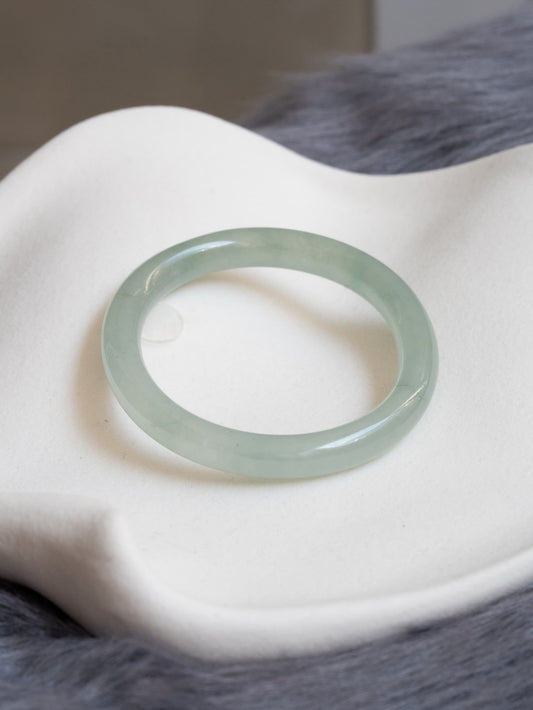 53.2mm Icy Light Bluish Green (Oval) (Highly Translucent!)