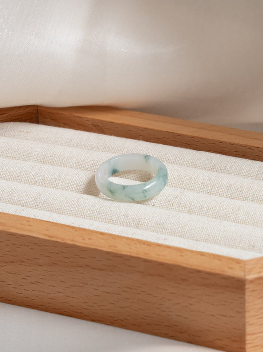 Icy Floating Flowers Ring Bands