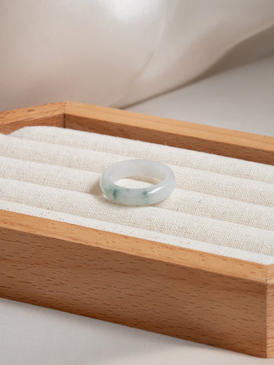 Icy Floating Flowers Ring Band (US9.5)