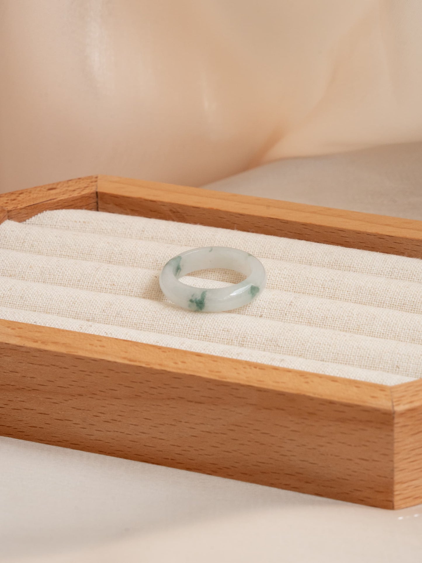 Icy Floating Flowers Ring Bands