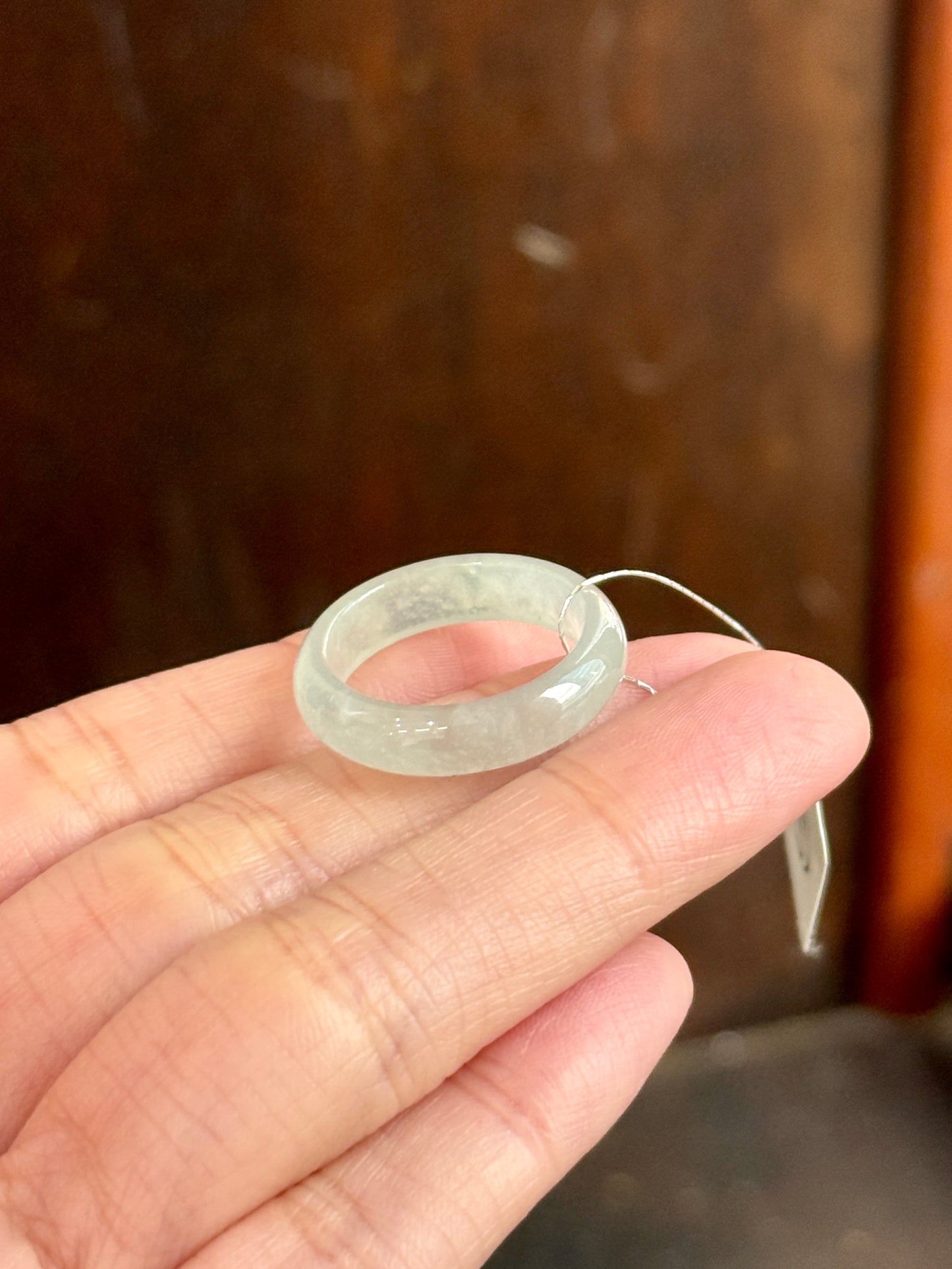 Icy Light Mint Abacus Ring (US7.5)