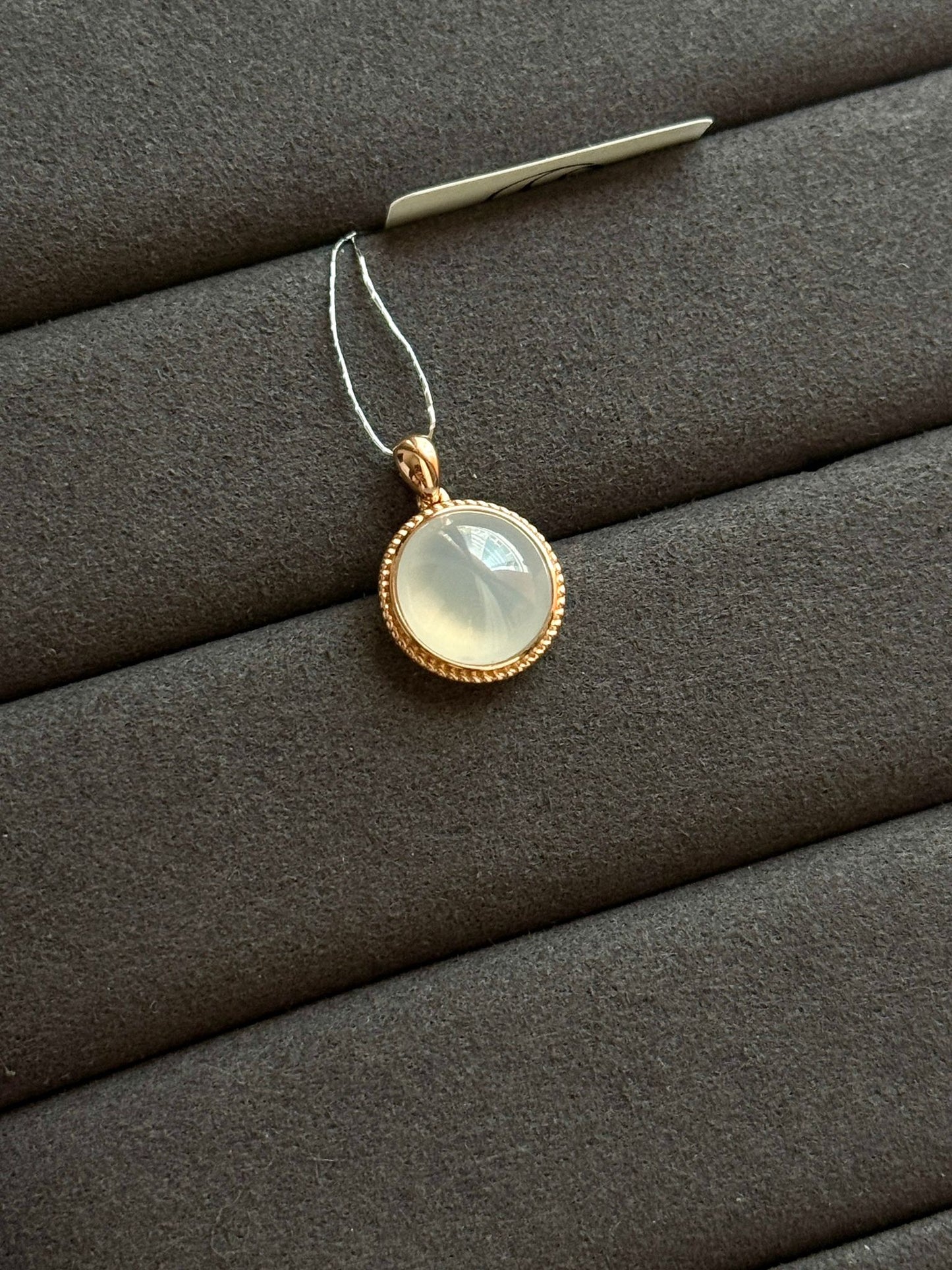 18K Lunar Glow Pendant in Rose Gold