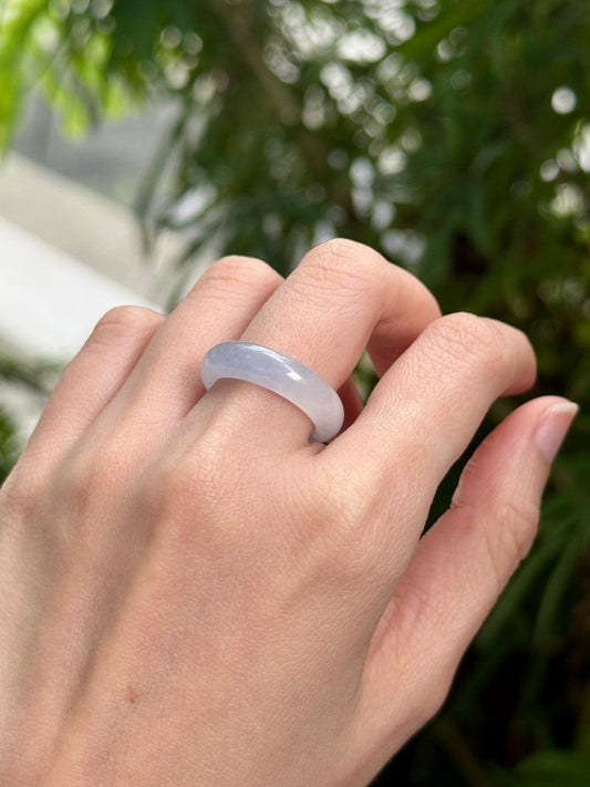 (Rare!) 16mm Icy Gradient Lavender Abacus Ring