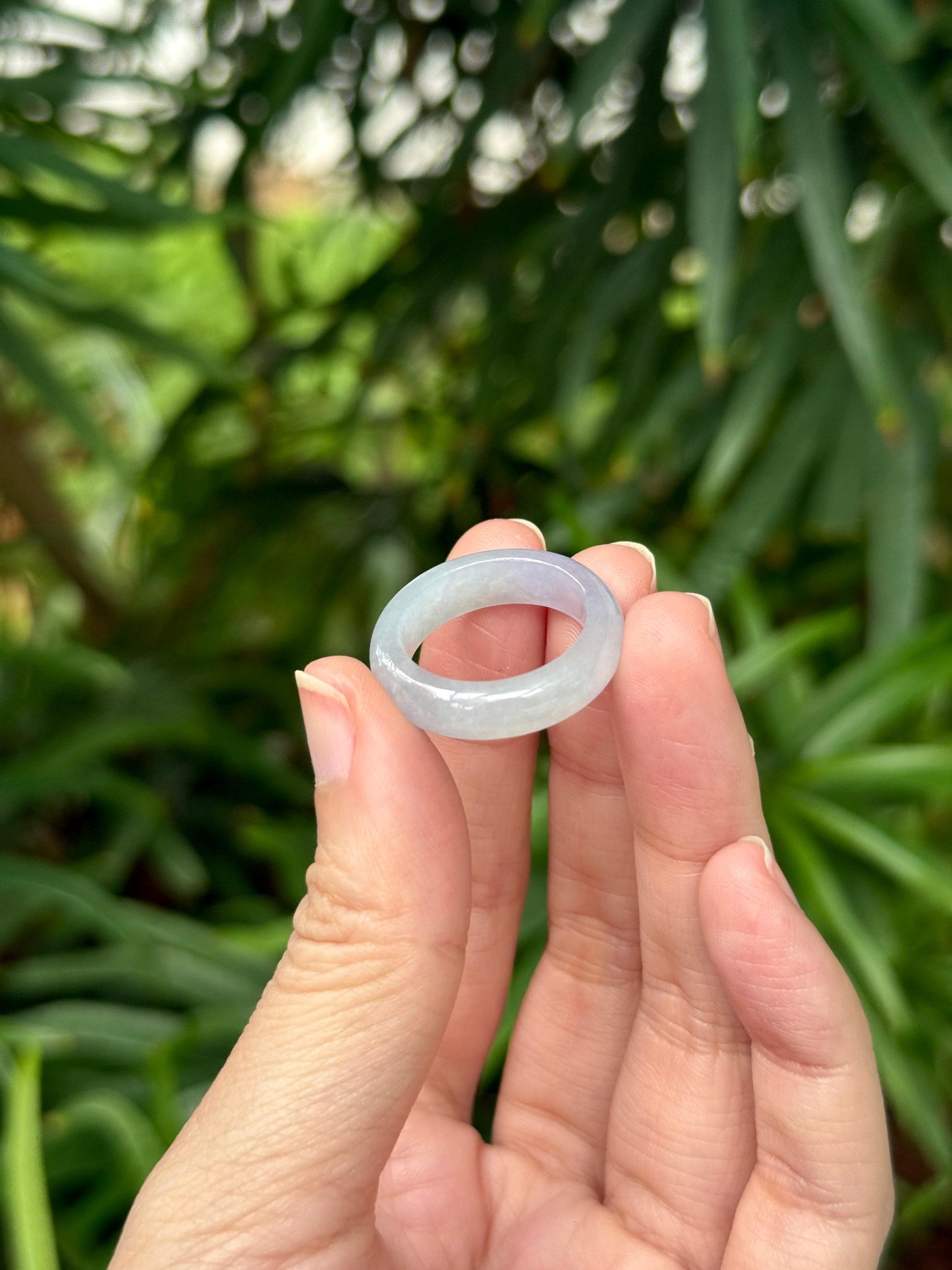 (Rare!) 17mm Icy Gradient Lavender Abacus Ring