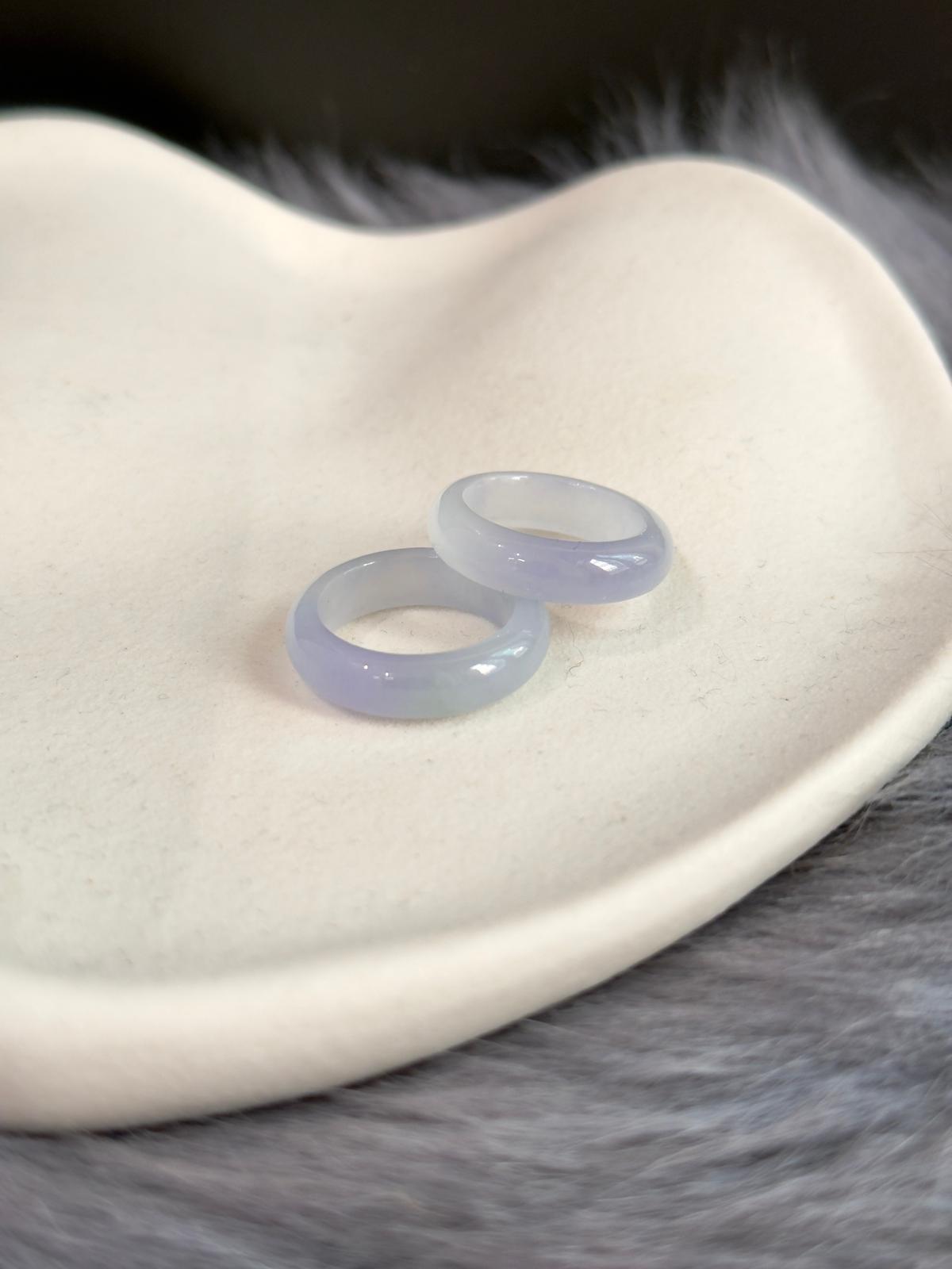 (Rare!) 17mm Icy Gradient Lavender Abacus Ring