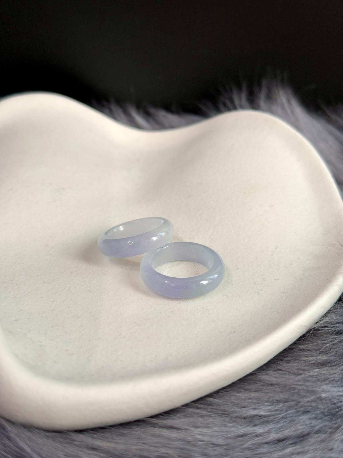 (Rare!) 17mm Icy Gradient Lavender Abacus Ring