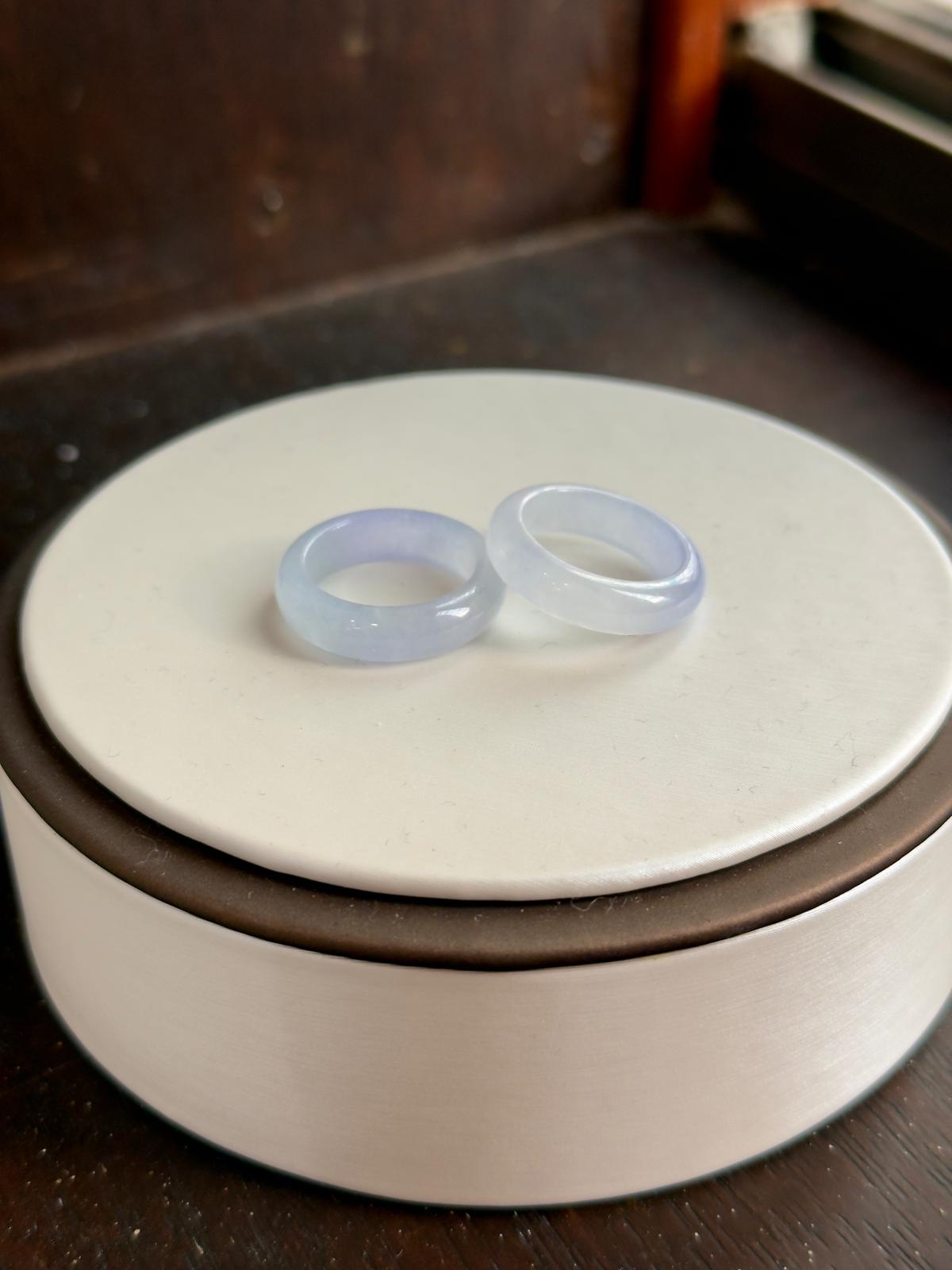 (Rare!) 17mm Icy Gradient Lavender Abacus Ring