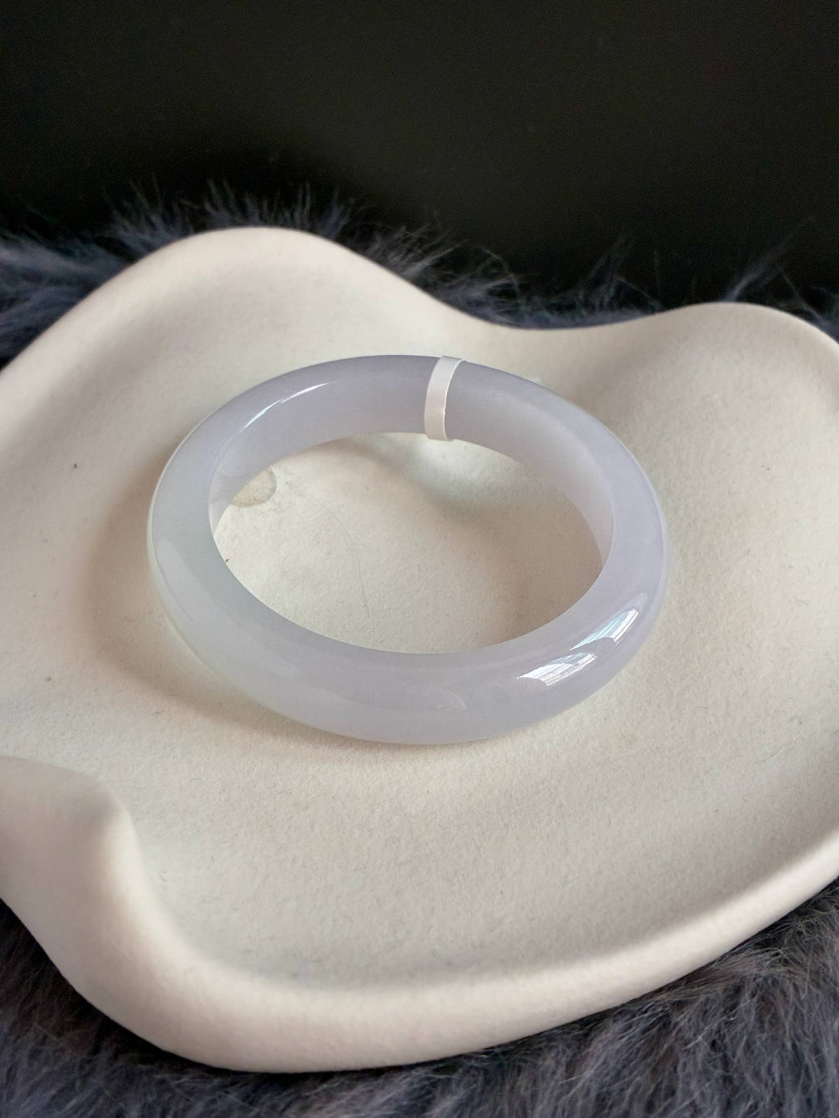 54.5mm Icy Pale Lavender Near White (Thick Cut!)