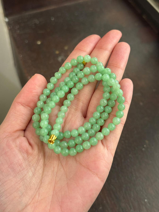 5mm Sweet Apple Green Necklace