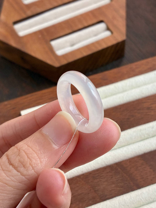 16.4mm Icy Moonlight Glow Abacus Ring