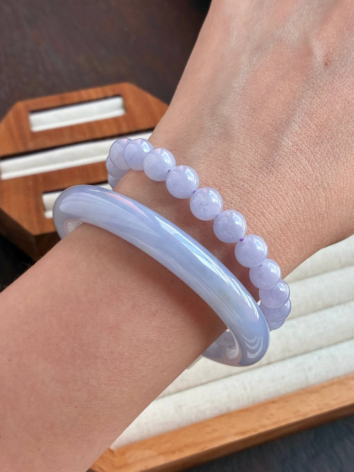 8.0mm Icy Lavender Bracelet (Premium)
