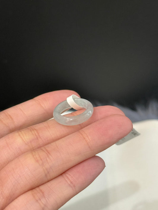 Icy Light Mint Abacus Pinkie Ring