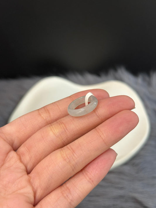 Icy Light Mint Abacus Pinkie Ring