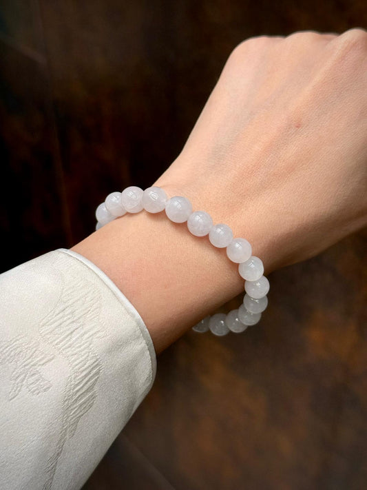 8.5mm Icy Snow White Bracelet (Steal Alert!)