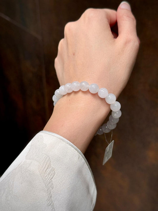 8.5mm Icy Snow White Bracelet (Steal Alert!)
