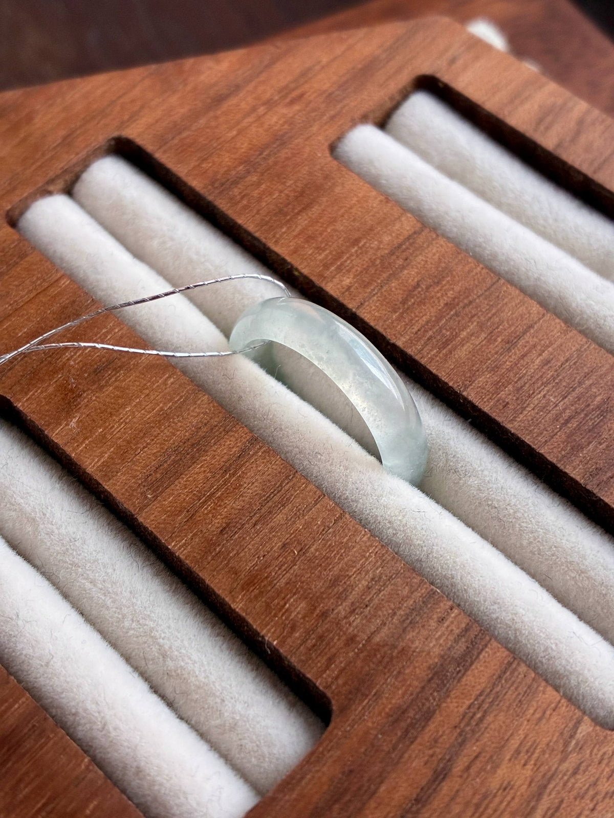 Icy Light Mint Abacus Ring (16.6mm)
