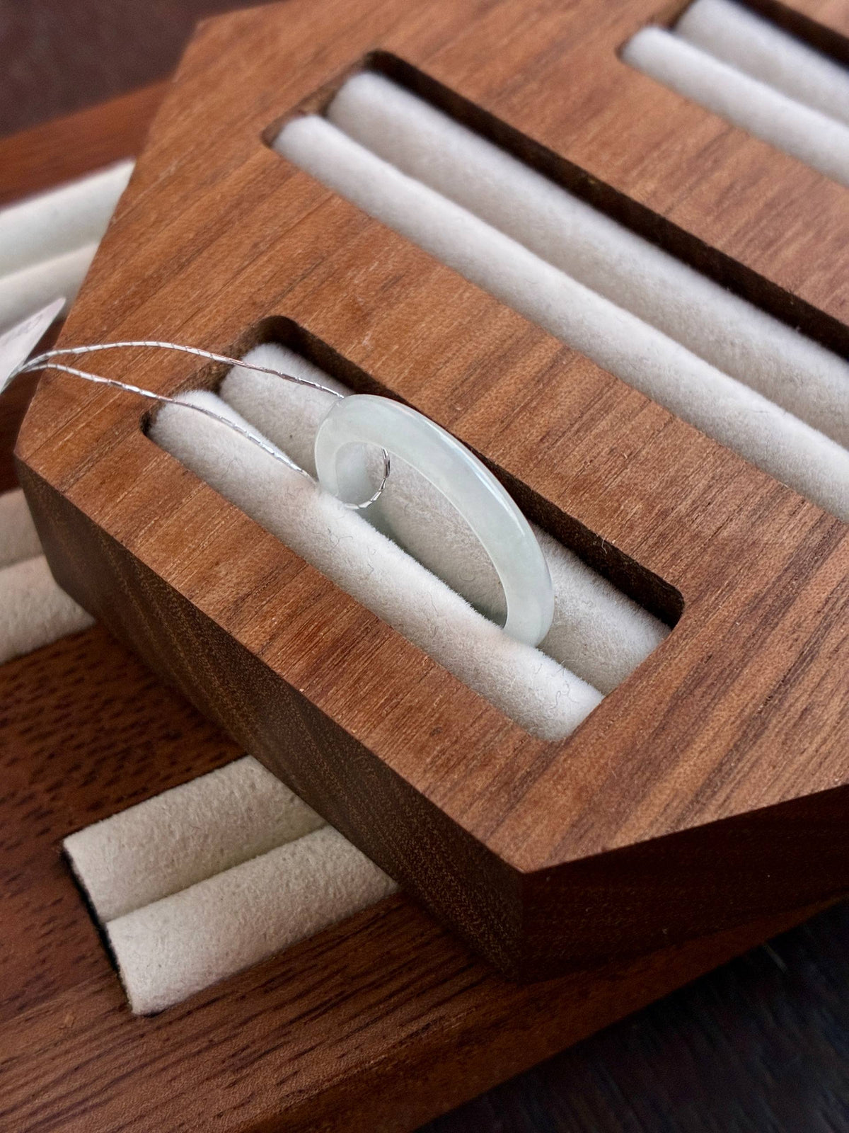Faint Green Abacus Rings (Slim)
