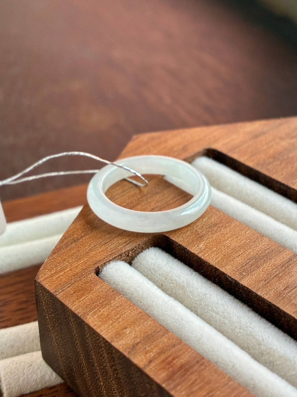 Faint Green Abacus Rings (Slim)