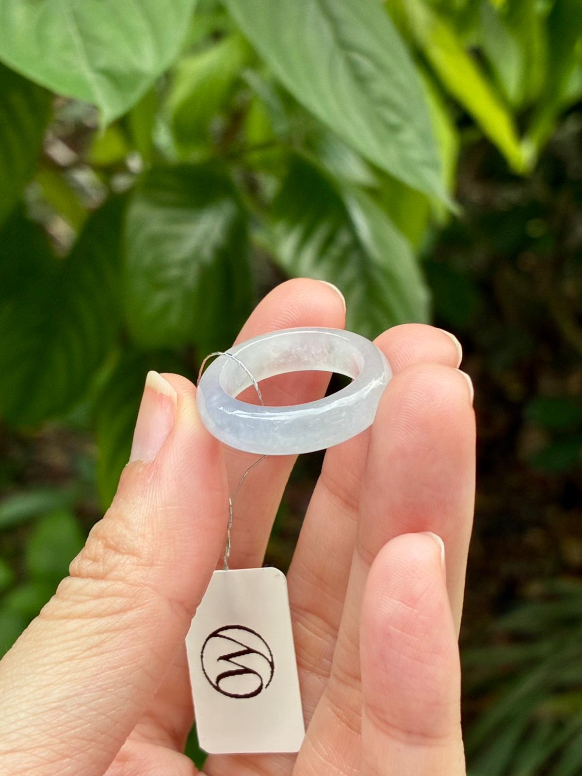 (Rare!) 16mm Icy Gradient Lavender Abacus Ring