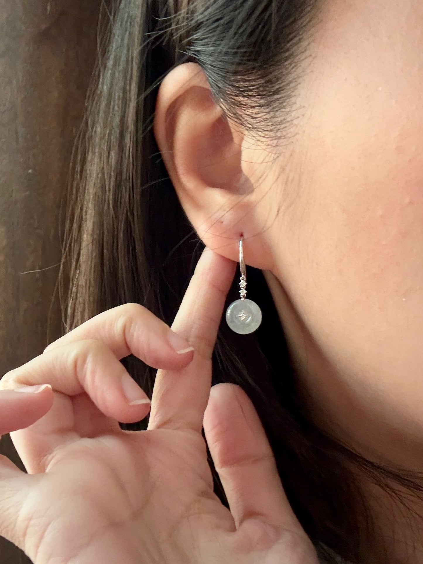18K Icy Snow White Donut Drop Earrings (Icy Variety!)