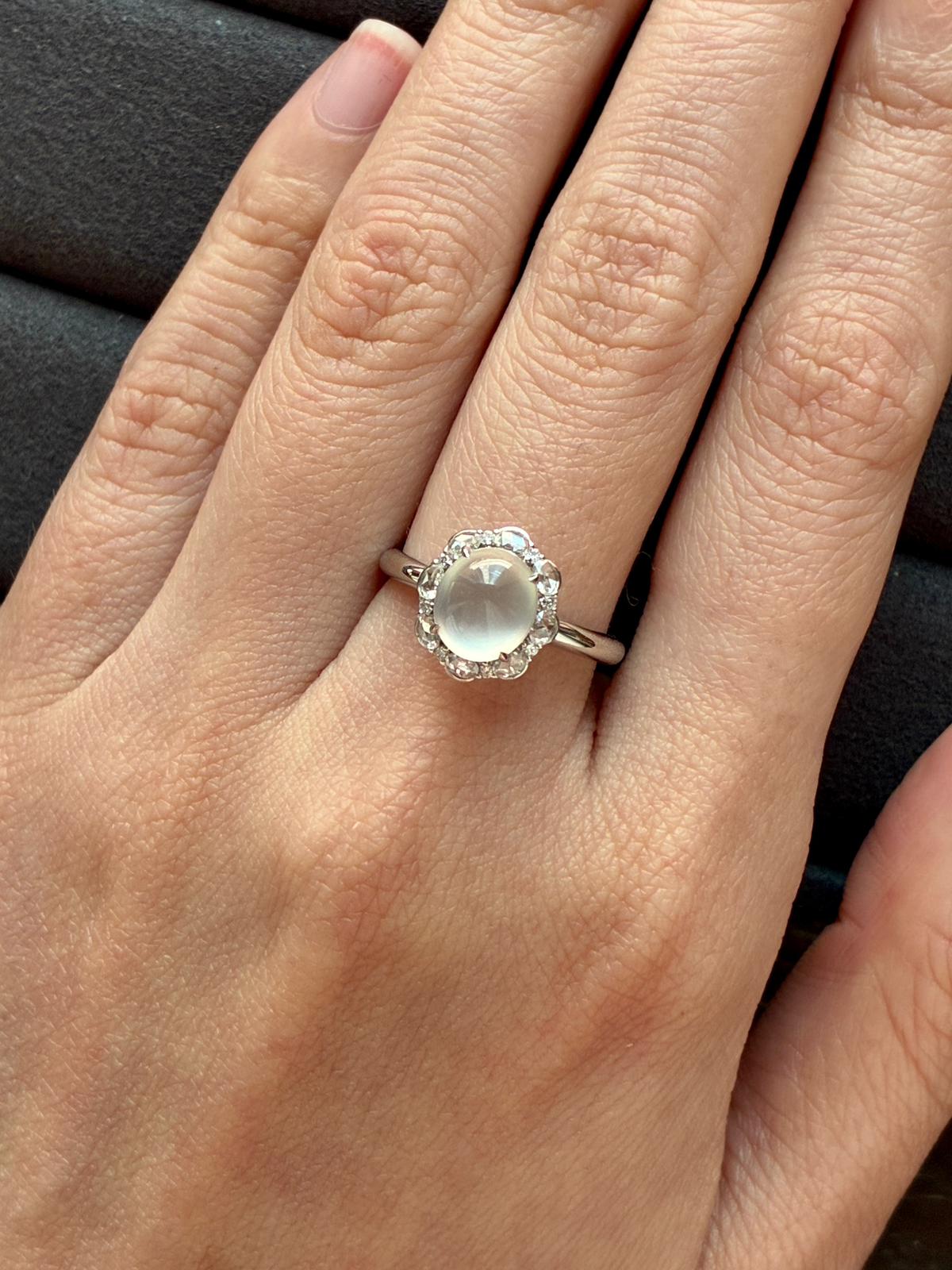 18K Whispering Bloom Ring (Icy Variety)