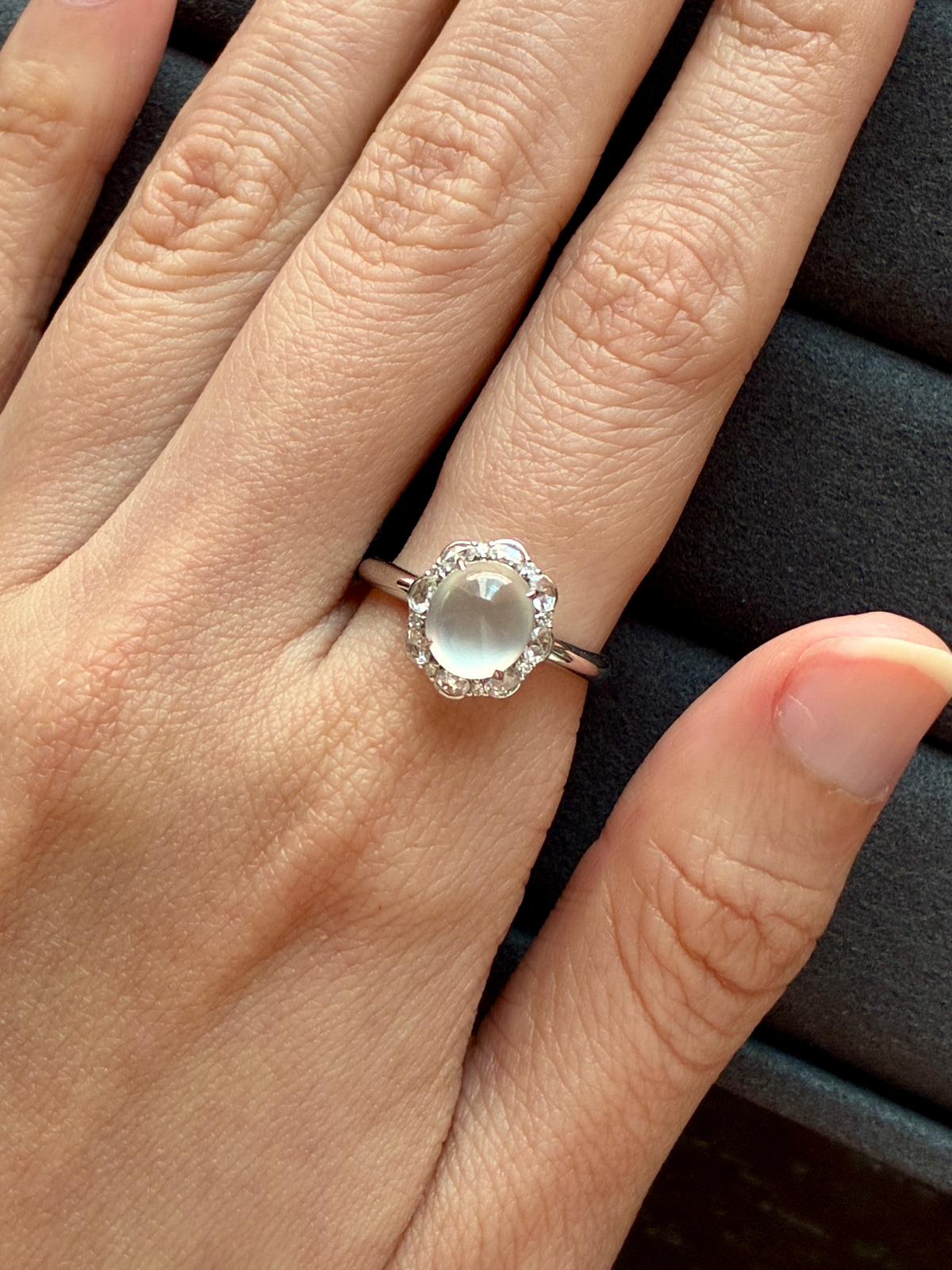 18K Whispering Bloom Ring (Icy Variety)