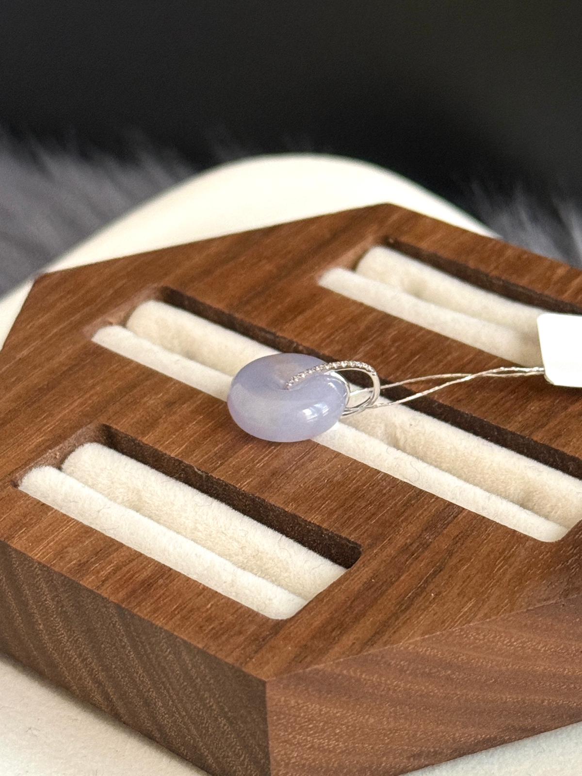 18K Lavender Donut Pendant (Thick Cut!)