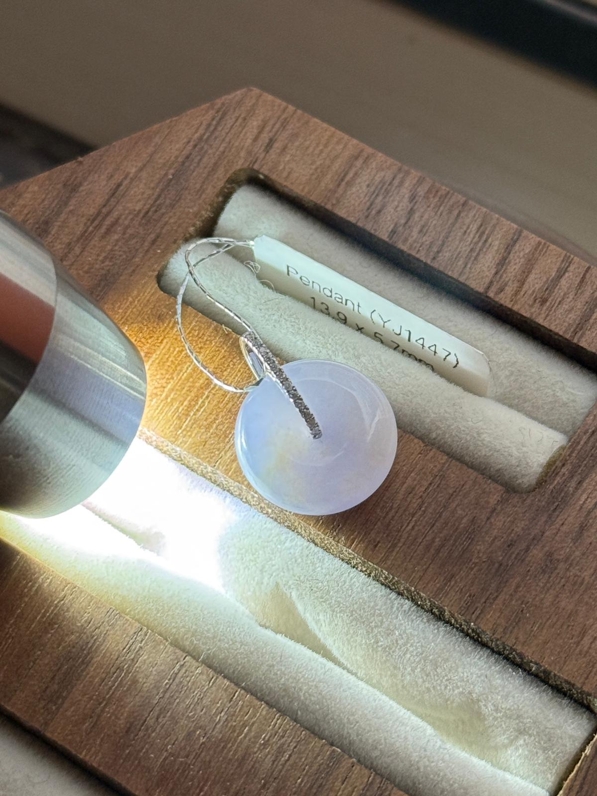 18K Lavender Donut Pendant (Thick Cut!)