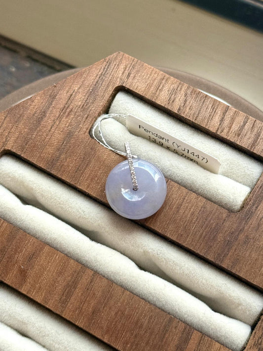 18K Lavender Donut Pendant (Thick Cut!)