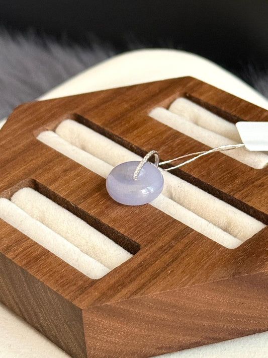 18K Lavender Donut Pendant (Thick Cut!)