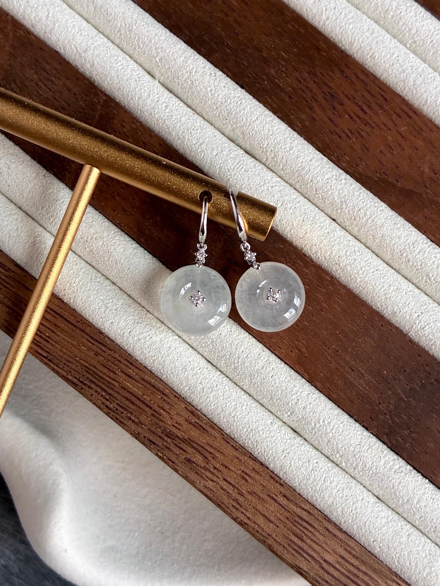 18K Icy White Donut Drop Earrings (Icy Variety!)