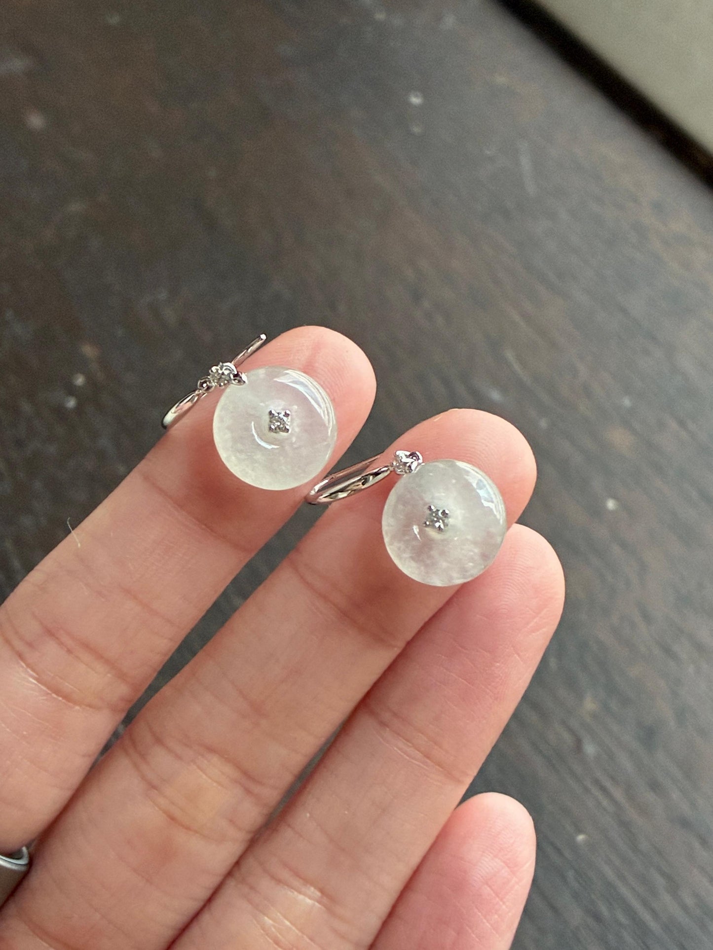 18K Icy White Donut Drop Earrings (Icy Variety!)
