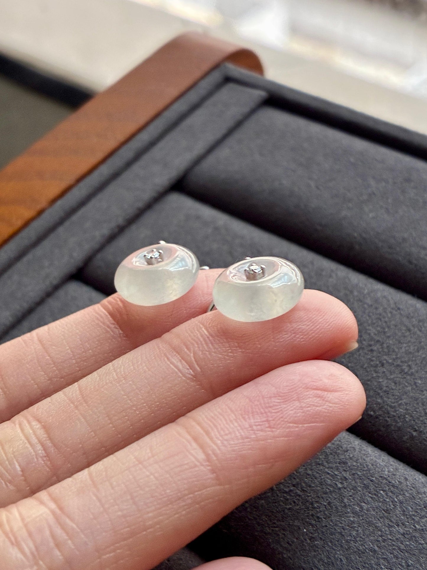 18K Icy White Donut Drop Earrings (Icy Variety!)