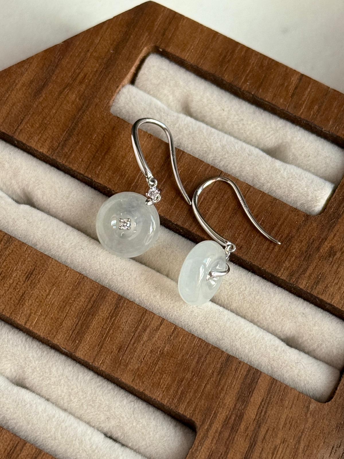 18K Icy Snow White Donut Drop Earrings (Icy Variety!)