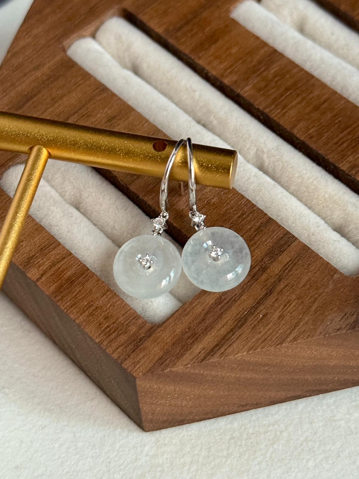 18K Icy Snow White Donut Drop Earrings (Icy Variety!)