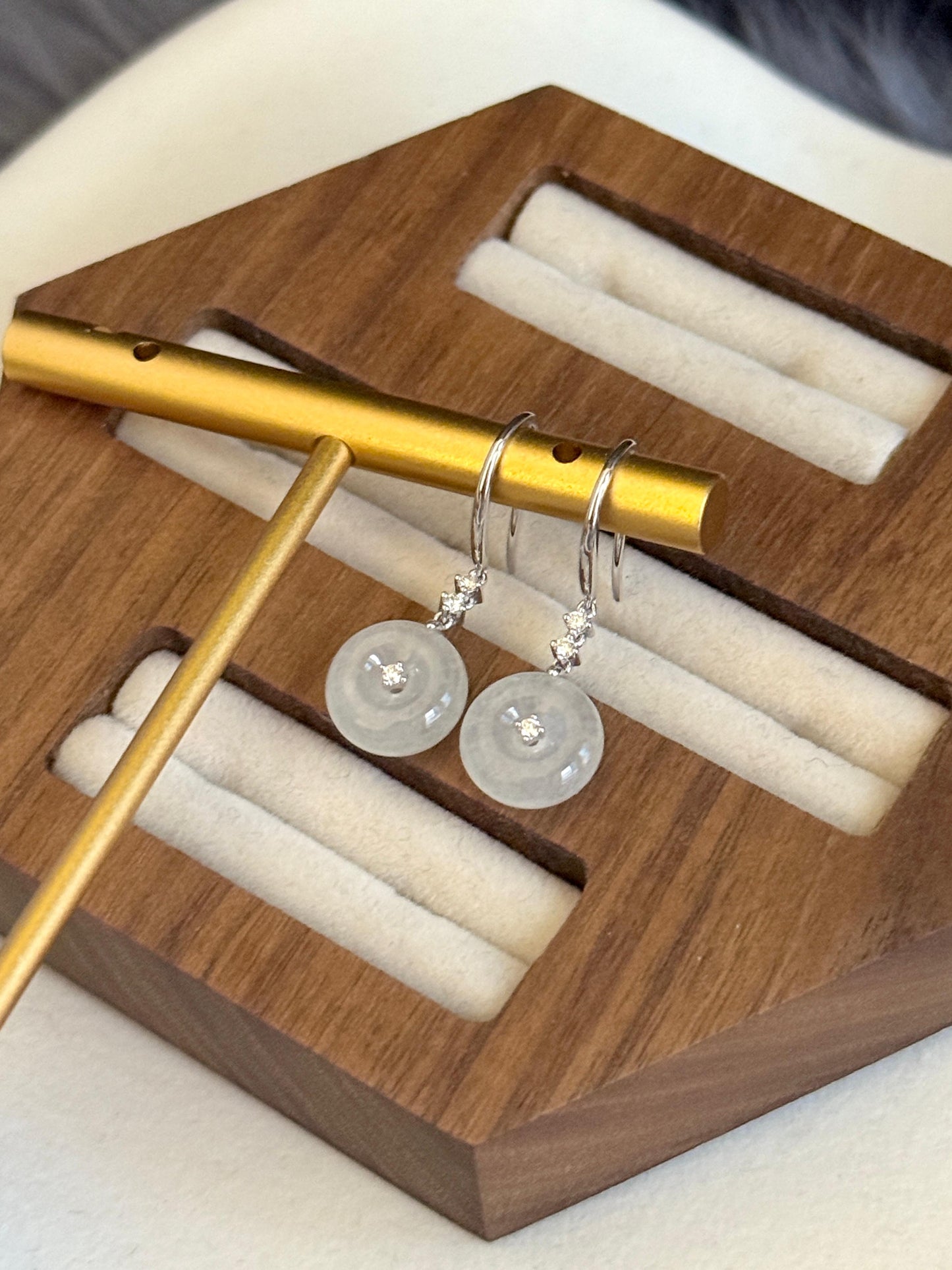 18K Icy Snow White Donut Drop Earrings (Icy Variety!)